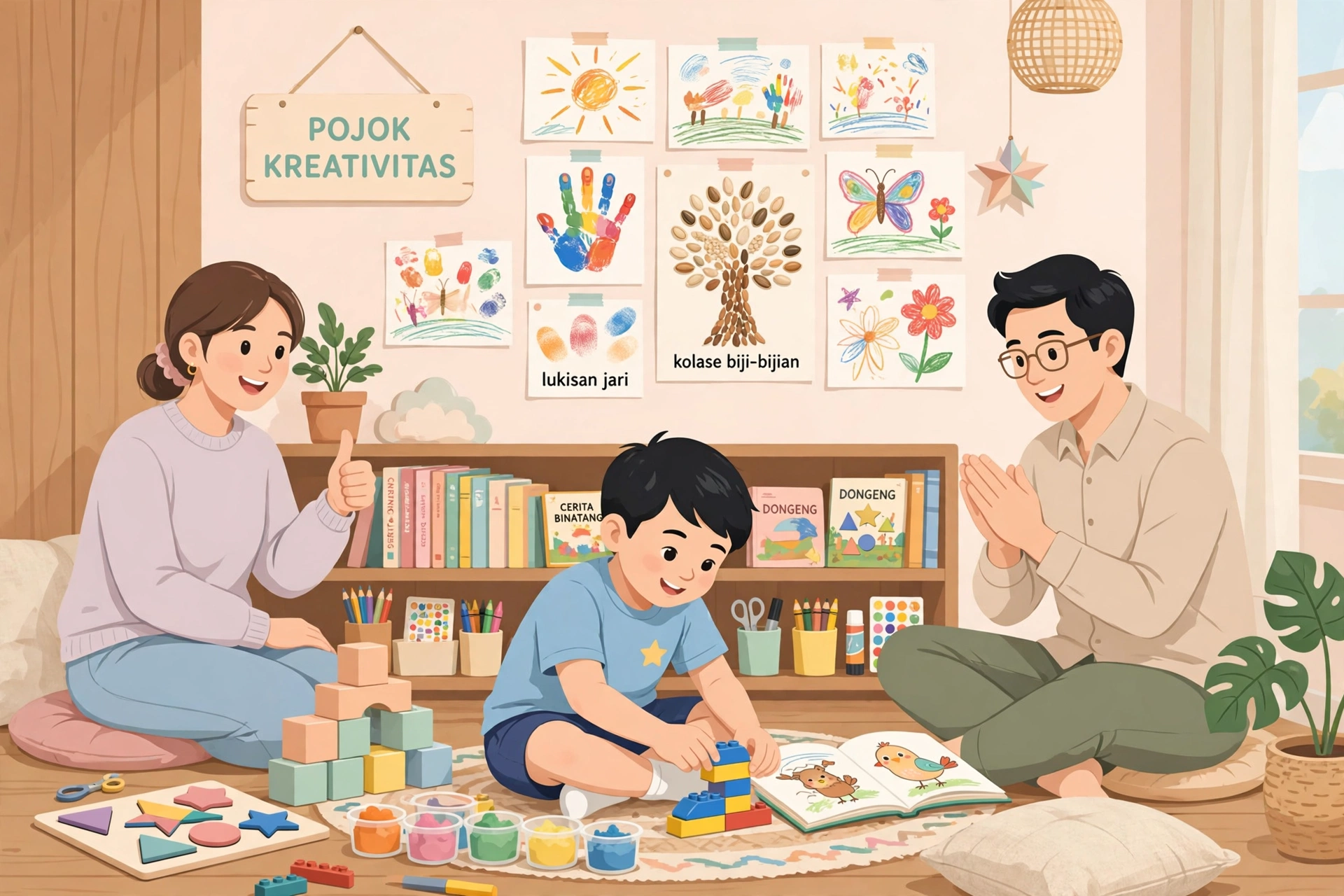 Membentuk Jiwa Kreatif Anak di Keluarga